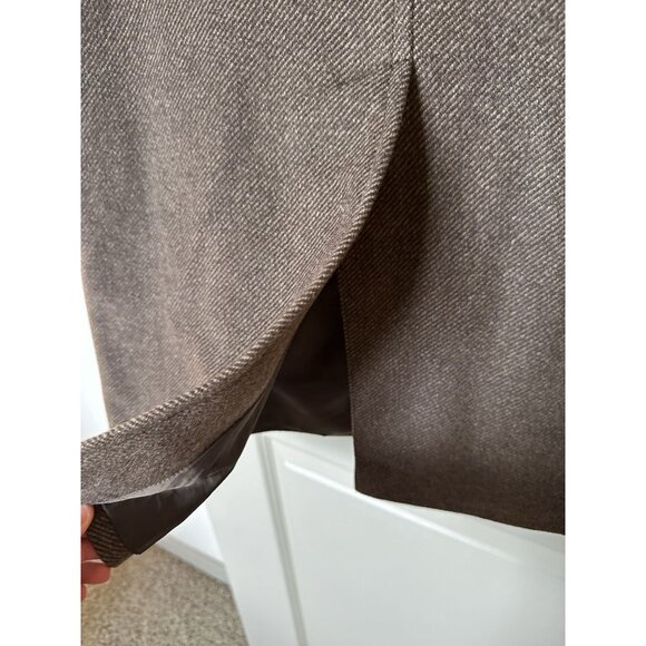 Lauren Ralph Lauren Wool Cashmere Brown Overcoat Peacoat Men's Size 42R - Picture 3 of 9